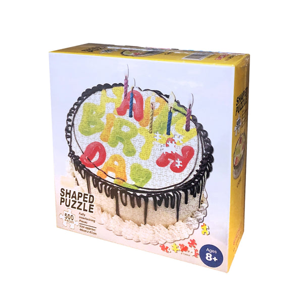 Birthday Cake (shaped puzzle) 500 PC | TOMSP50-003 | Tomax