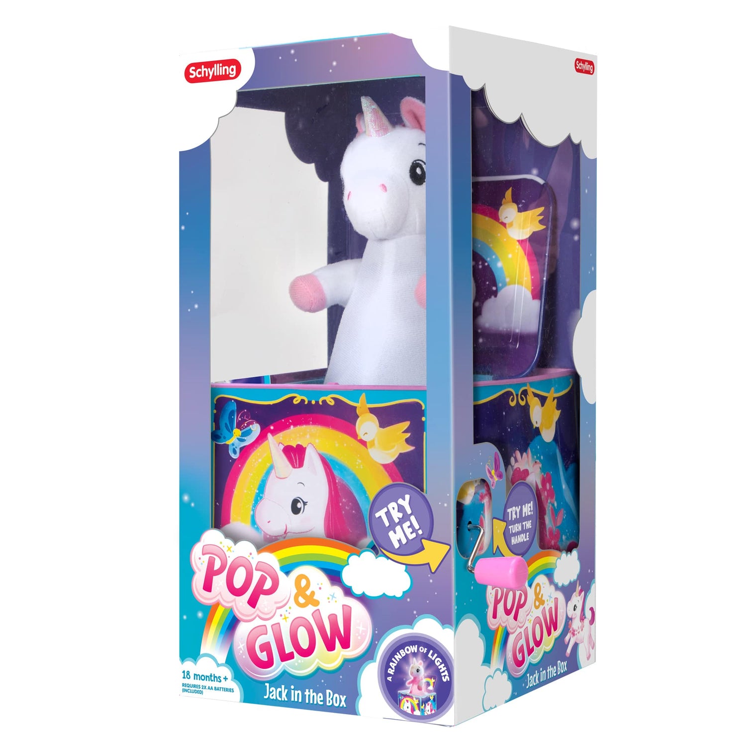 POP & GLOW UNICORN JACK IN THE BOX |  UJB | Schylling-Schylling-[variant_title]-ProTinkerToys