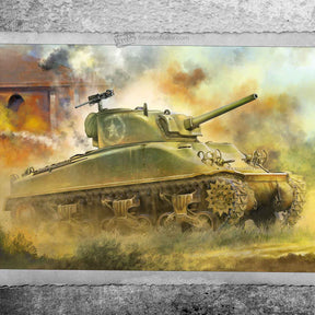 Sherman tank in action in France, August 1944 for Waltersons 873004A