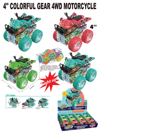Assorted colorful 4-inch remote control ATV vehicles for play for BVP 88854