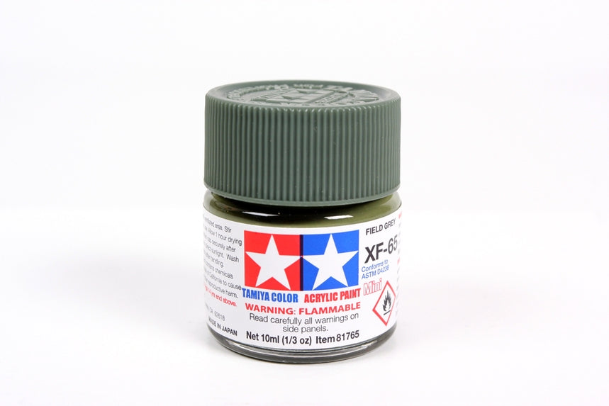 Acrylic Mini Xf-65 Field Gray (10ml) | 81765 | Tamiya