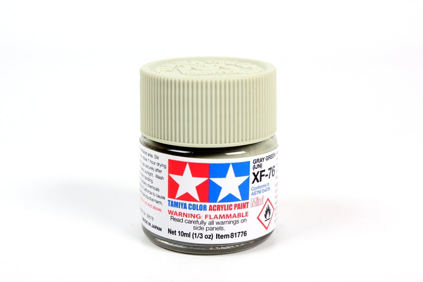 Acrylic Mini Xf-76 Grey Green (10ml) | 81776 | Tamiya