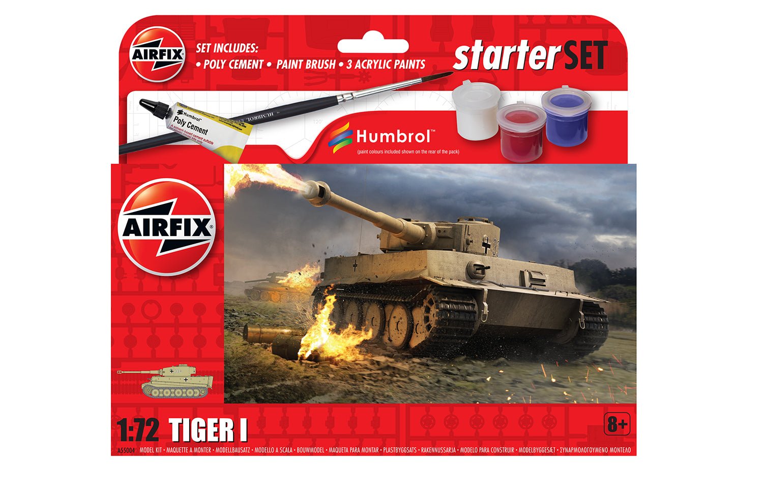 Small Starter Set NEW Tiger 1 | A55004 |  Airfix Model-Airfix-[variant_title]-ProTinkerToys