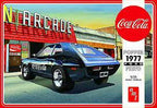 Blue 1977 Ford Pinto model kit with Coca-Cola branding for AMT AMT1166