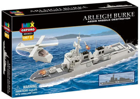Model kit of an Arleigh Burke Aegis Missile Destroyer warship for Oxford OXF38221