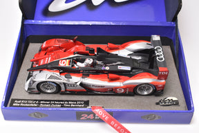 Red and black Audi R10 TDI race car model from the 24 Hours of Le Mans for LE MANS miniatures 132050/9M