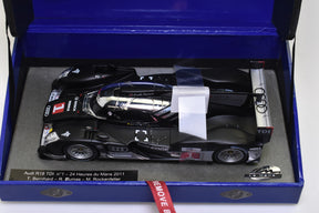 1/32 scale model of the 2011 Audi R18 TDI race car for LE MANS miniatures 132061/1M