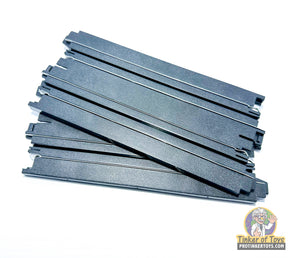 Set of straight model train tracks for building layouts for Auto World H0007