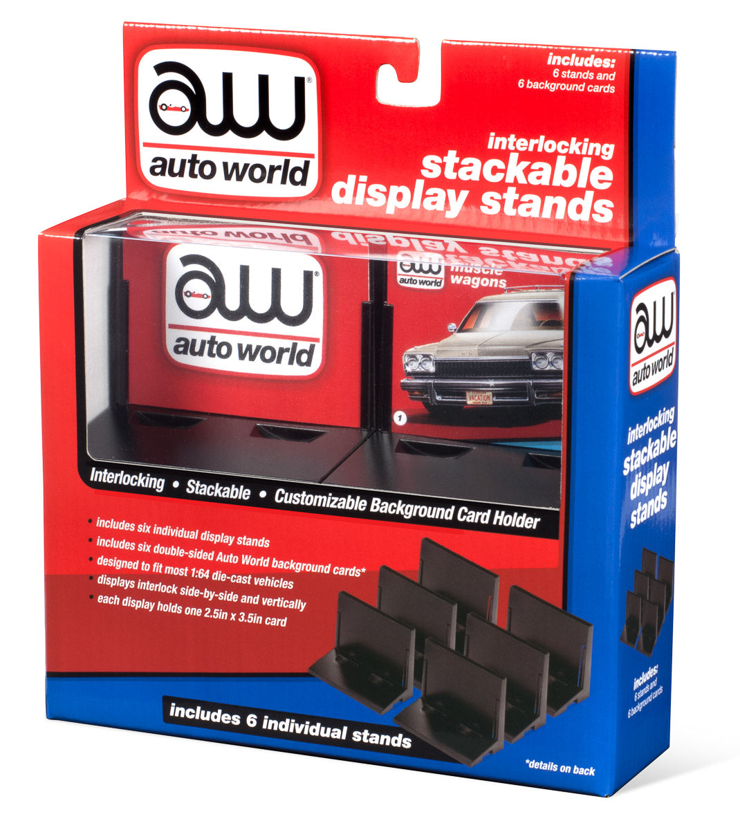Automann Display Racks Stacking Display Stand (6 Pack) | AWDC017 | Auto World – ProTinkerToys.com