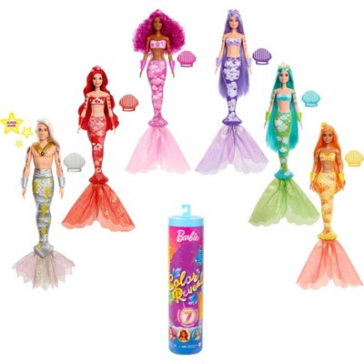 Barbie バービー Mermaid Color Change Hair Bath Play Fun Hair Changes Color in Icy Water (1 Each) Barbie バービーマーメイドスキッパー＆シーツインズドールズ（1993
