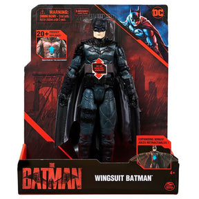 Batman action figure in a wingsuit pose, ready for flight for Target DC Comics