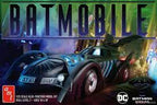 Black Batmobile model kit box art with "BATMOBILE" title for AMT Model Kit AMT1240