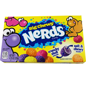 Colorful candy box showing chewy, crunchy candy pieces for Mountain Sweets