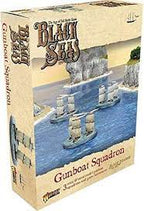 Game box art showing historical gunboats on the water for Warlord Games Wlg 792410011