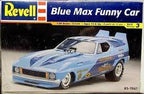 Blue Max Funny Car model kit box art, 1:25 scale for Revell Models 85-7661