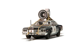 Blues Brothers Dodge Monaco slot car with attached microphone prop for Scalextric C4322