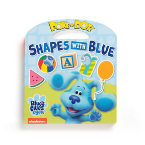 Blue character with shapes and letters for a dot-to-dot activity book for Melissa and Doug 33006