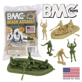 WW2 US Soldiers Marx Army Men Beach Assault – Green VS Tan | 48575 | BMC-BMC-[variant_title]-ProTinkerToys
