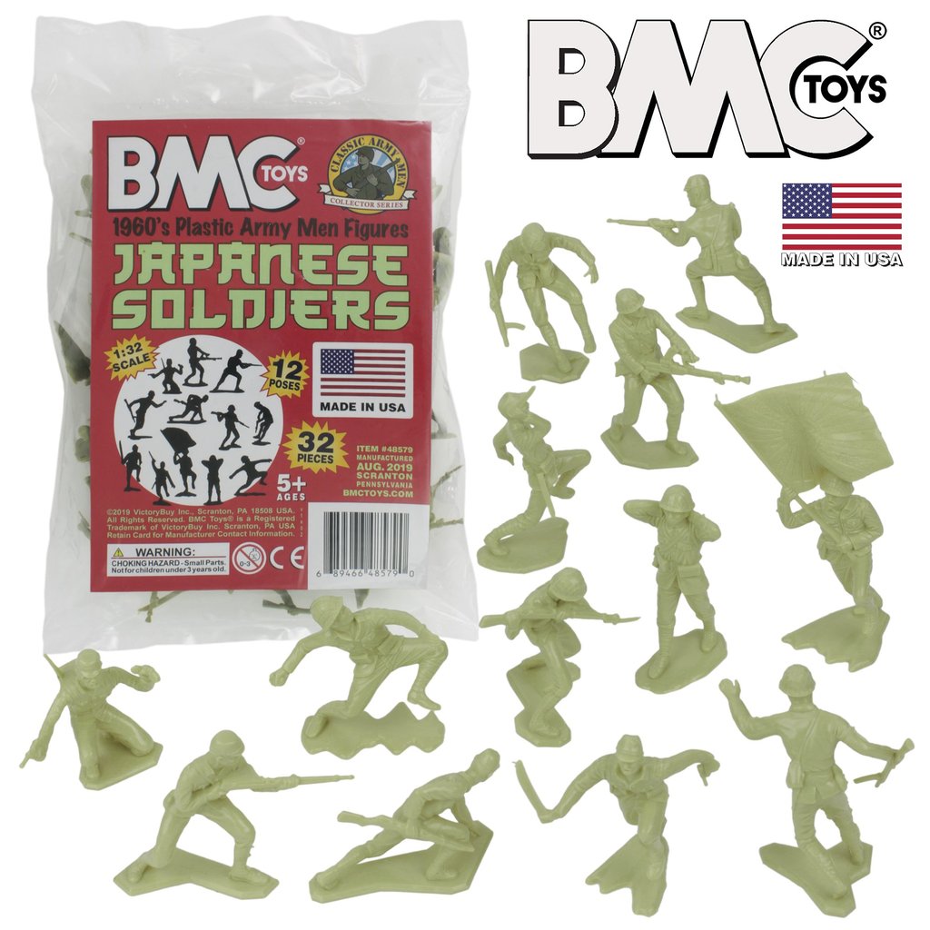 Marx Japanese Army Men – Khaki-Green | 48579 | BMC – ProTinkerToys.com