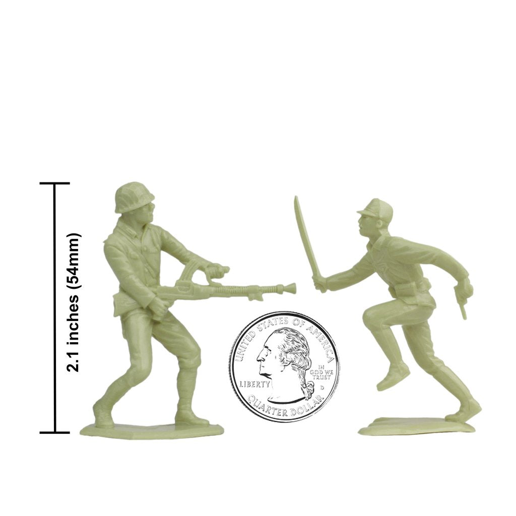 Marx Japanese Army Men – Khaki-Green | 48579 | BMC – ProTinkerToys.com