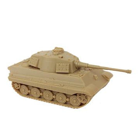 Scale model of a German King Tiger tank from WWII for BMC 49987, front view