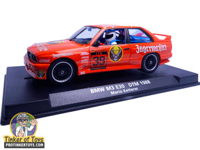 Orange BMW M3 E30 race car replica from 1988, Mario Ketterer for Fly Car 88217
