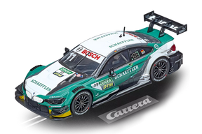 Green and white BMW M4 DTM race car model, number 11 for Carrera 20027635