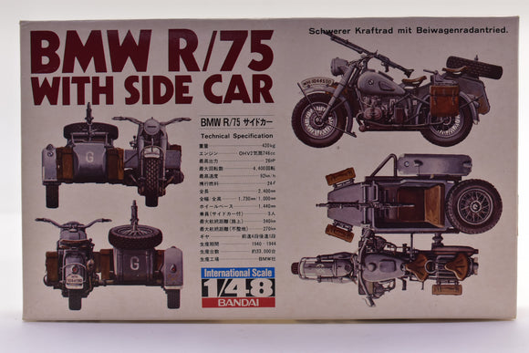 BMW R/75 With Side Car 1:48 Scale | 35417 | Bandai Model