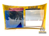 Assortment of colored plastic display boxes for model train grandstand for SCX 88260