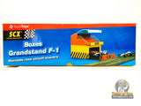 Model kit box for recreating a race grandstand and circuit scenery for SCX 88260