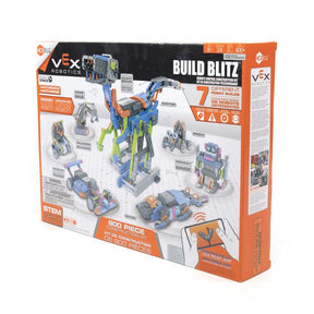 Robotics building kit box showing various assembled robot models for HexBug 228-8888