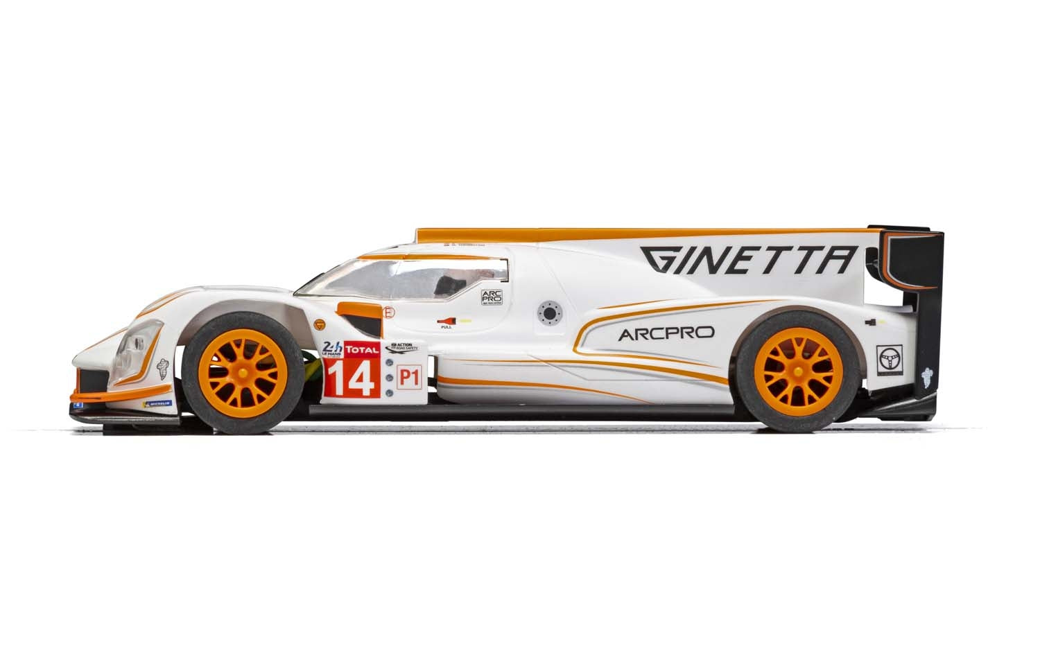 Ginetta G60-LT-P1 No 14 - White/Orange | C4061 | Scalextric