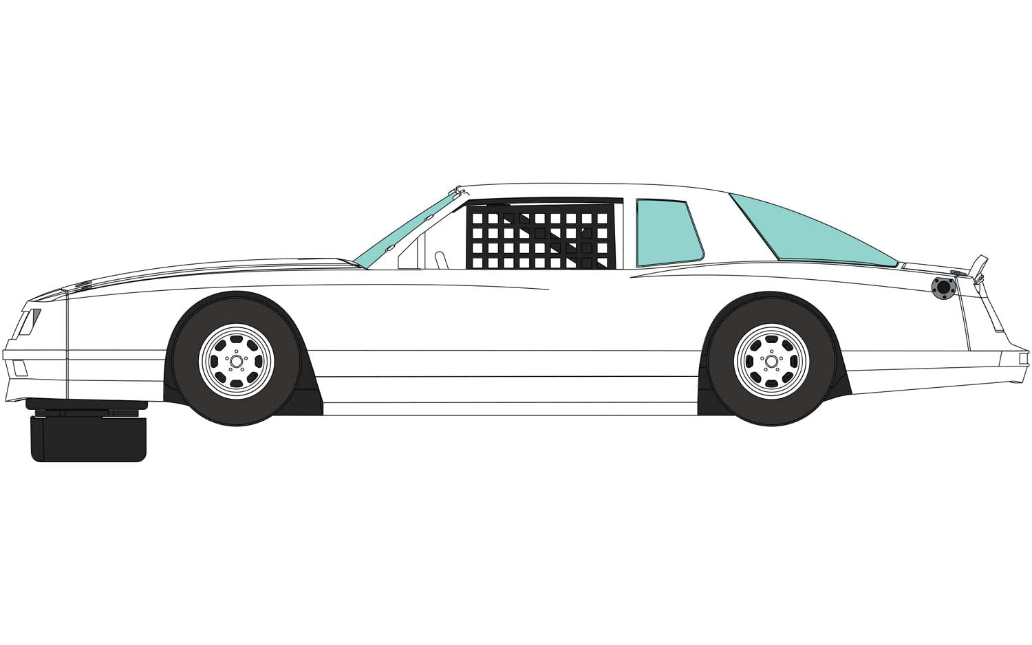 Chevrolet Monte Carlo 1986 - White | C4072 | Scalextric-Scalextric-[variant_title]-ProTinkerToys