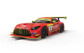 Red Mercedes AMG GT3 race car model from the GT Cup 2022 for Scalextric C4332