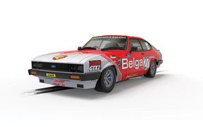 Red and white Ford Capri race car model from the 1978 Spa 24hrs for Scalextric C4349