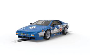 Blue Lotus Esprit S1 race car model from 1981 for Scalextric C4352