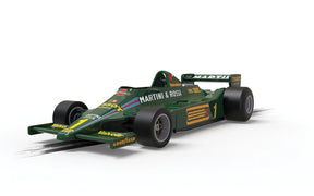 Green 1979 Lotus race car replica, Mario Andretti's USA GP West model for Scalextric C4423