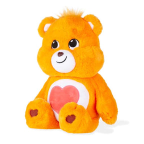 Orange plush bear toy with embroidered heart belly badge for Schylling 22400