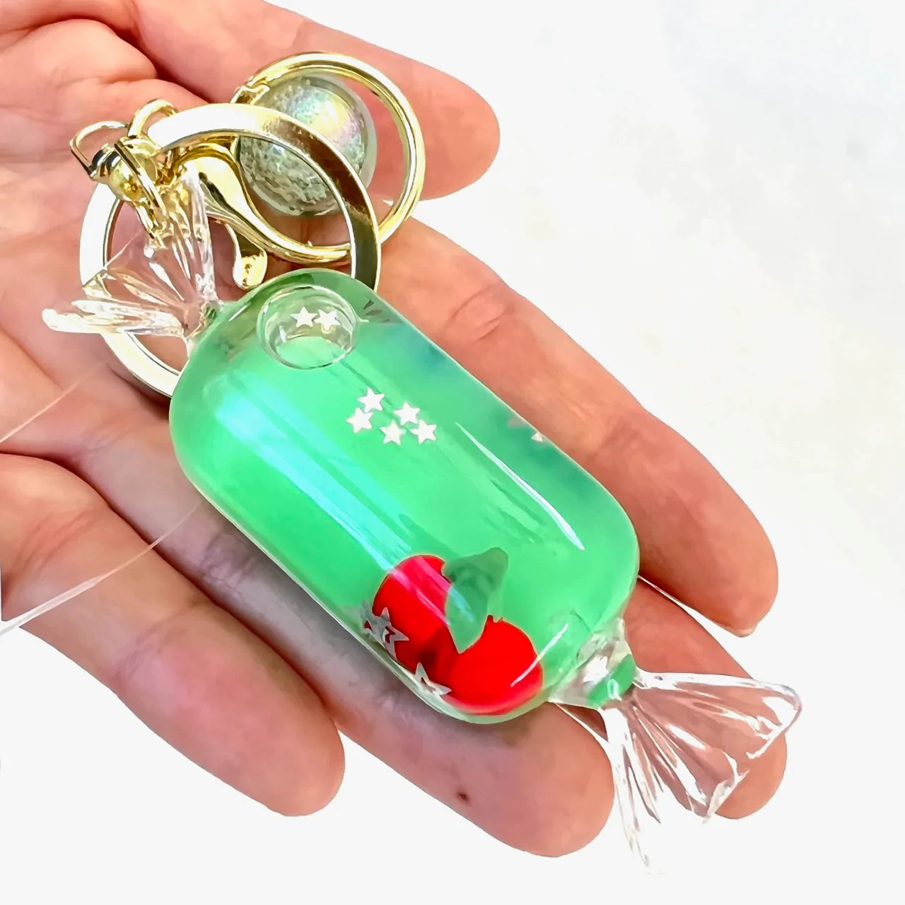 Cherry Candy Float Key Charm, 12076