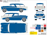 Classic Blue & White | 1955 Chevrolet Nomad and Bel Air box set | CP7988 | Auto World