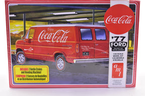 Model kit box art: 1977 Coca-Cola Ford delivery van for Amt Model AMT1173