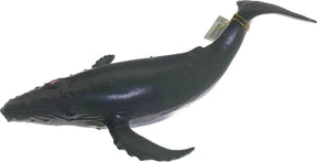 Black humpback whale toy, 8.5 inches long, for display or play for Mamejo MAJ12213