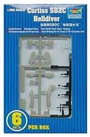 Second Chance CURTIS SB2C HELLDIVER A/C SET of 6 1:350 Scale | 06211 | Trumpeter Model Company