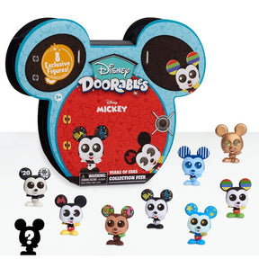 Mickey Mouse collectible figures in a display box for Doorables 44608