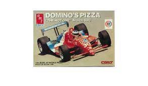 Model kit box art: Domino's Pizza race car, "The Hot One," 1/25 scale for AMT 6751