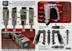 Scale model kit of Space 1999 stun gun and commlock for MPC Model Kit MPC941-Returns