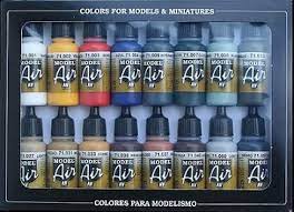Basic Model Air Paint Set (16 Colors) | 71178 | Vallejo Paints-Vallejo Paints-[variant_title]-ProTinkerToys