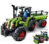 Tech Brick Farm Tractor/Snow Plow  2 in 1 | QIH0807 | Qihui Bricks-IMEX-[variant_title]-ProTinkerToys