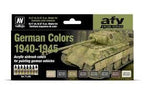 Set of acrylic airbrush paints for painting German vehicles from 1940-1945 for Vallejo Paints 71206