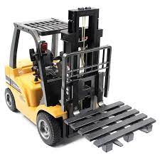 Huina 1577 RC Forklift Alloy Toy Model 1:10 8 Channel Metal Remote